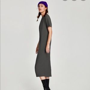 ZARA Long Textured Dress